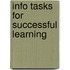 Info Tasks For Successful Learning