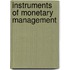 Instruments Of Monetary Management
