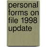Personal Forms On File 1998 Update by The Diagram Group