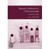 Research Methods In Child Language