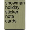 Snowman Holiday Sticker Note Cards door Potterstyle