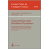 Transactions And Database Dynamics door Gunter Saake