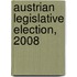 Austrian Legislative Election, 2008