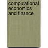 Computational Economics and Finance door Hal R. Varian