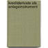 Kreditderivate Als Anlageinstrument