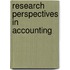 Research Perspectives in Accounting