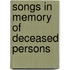 Songs In Memory Of Deceased Persons
