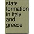 State Formation In Italy And Greece