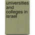 Universities and Colleges in Israel