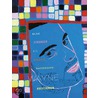Blue Stranger With Mosaic Background door Wayne Koestenbaum