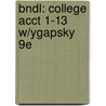 Bndl: College Acct 1-13 W/Ygapsky 9e door McQuaig