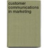 Customer Communications In Marketing