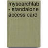 Mysearchlab - Standalone Access Card by Richard Pearson Education