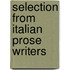 Selection from Italian Prose Writers