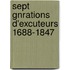 Sept Gnrations D'Excuteurs 1688-1847