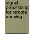 Signal Processing For Remote Sensing