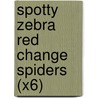 Spotty Zebra Red Change Spiders (X6) door Claire Liewellyn