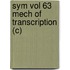 Sym Vol 63 Mech of Transcription (C)