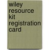 Wiley Resource Kit Registration Card by Sons John Wiley