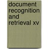 Document Recognition And Retrieval Xv door Kathrin Berkner