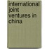 International Joint Ventures In China