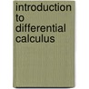Introduction To Differential Calculus by G.C. Jain