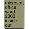 Microsoft Office Word 2003 Inside Out door M. Millhollon
