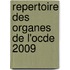 Repertoire Des Organes De L'Ocde 2009