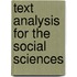 Text Analysis For The Social Sciences