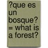 ?Que Es un Bosque? = What Is a Forest?