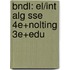 Bndl: El/Int Alg Sse 4e+Nolting 3e+Edu