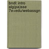 Bndl: Intro Alg(Pa)Sse 7e+Edu/Webassgn by Richard N. Aufmann