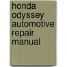 Honda Odyssey Automotive Repair Manual door Max Haynes