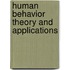Human Behavior Theory And Applications