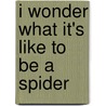 I Wonder What It's Like to Be a Spider door Erin M. Hovanec