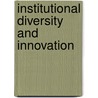 Institutional Diversity And Innovation door Sebastian Schsfer