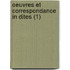 Oeuvres Et Correspondance In Dites (1)
