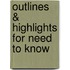 Outlines & Highlights For Need To Know