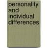 Personality And Individual Differences door Richard Hicks