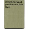 Straightforward Pre-Intermediate Level door Steve Wasserman Jenna Roden