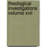 Theological Investigations Volume Xxii by Karl Rahner