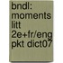 Bndl: Moments Litt 2e+Fr/Eng Pkt Dict07