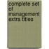 Complete Set of Management Extra Titles