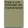 Linear A Und Methoden Der Kryptoanalyse door David Willem Borgdorff