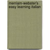 Merriam-Webster's Easy Learning Italian door Ronan Fitzsimons