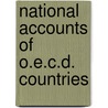 National Accounts Of O.E.C.D. Countries door Organization For Economic Cooperation And Development Oecd