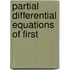Partial Differential Equations of First