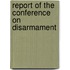 Report Of The Conference On Disarmament