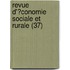 Revue D'?Conomie Sociale Et Rurale (37)