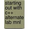 Starting Out with C++ Alternate Lab Mnl door Delmar Publishers
